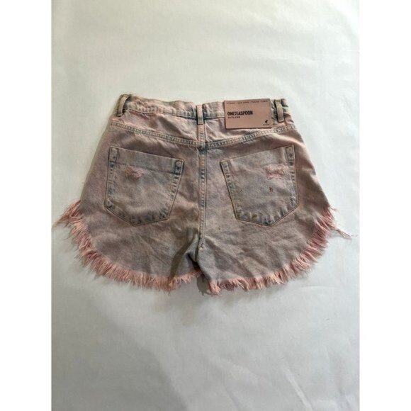 One Teaspoon Cutoff Shorts in Pink - Picture 2 of 4